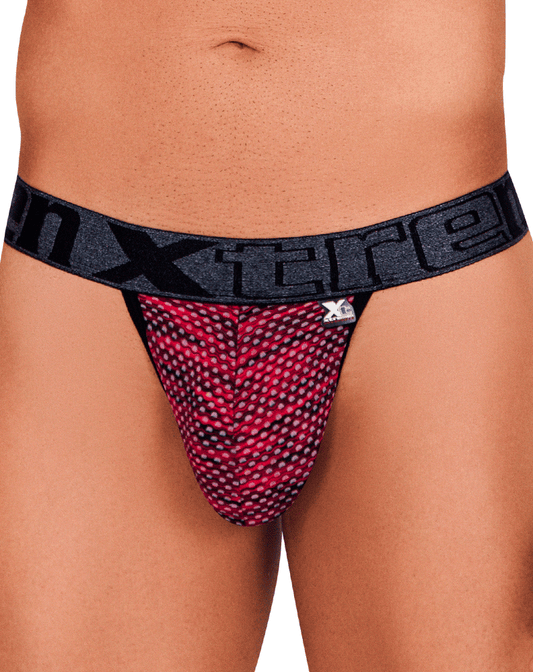 Xtremen 91098 Microfiber Mesh Bikini Red