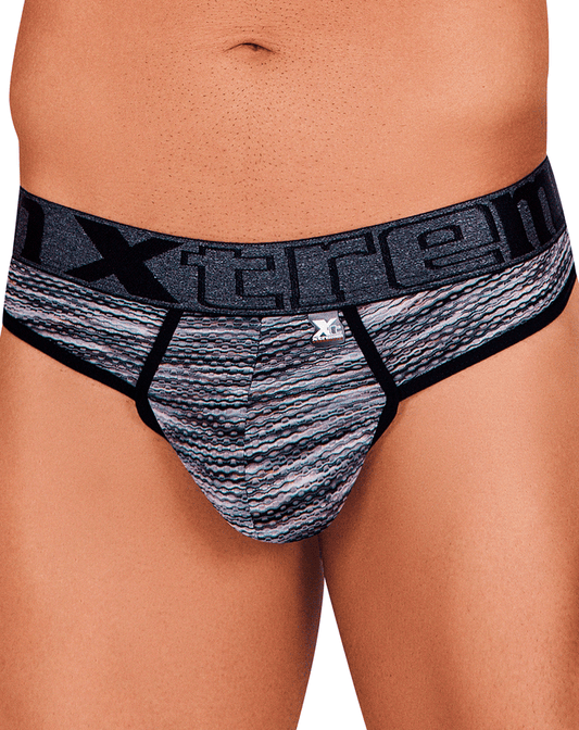 Xtremen 91100 Microfiber Mesh Thongs Black