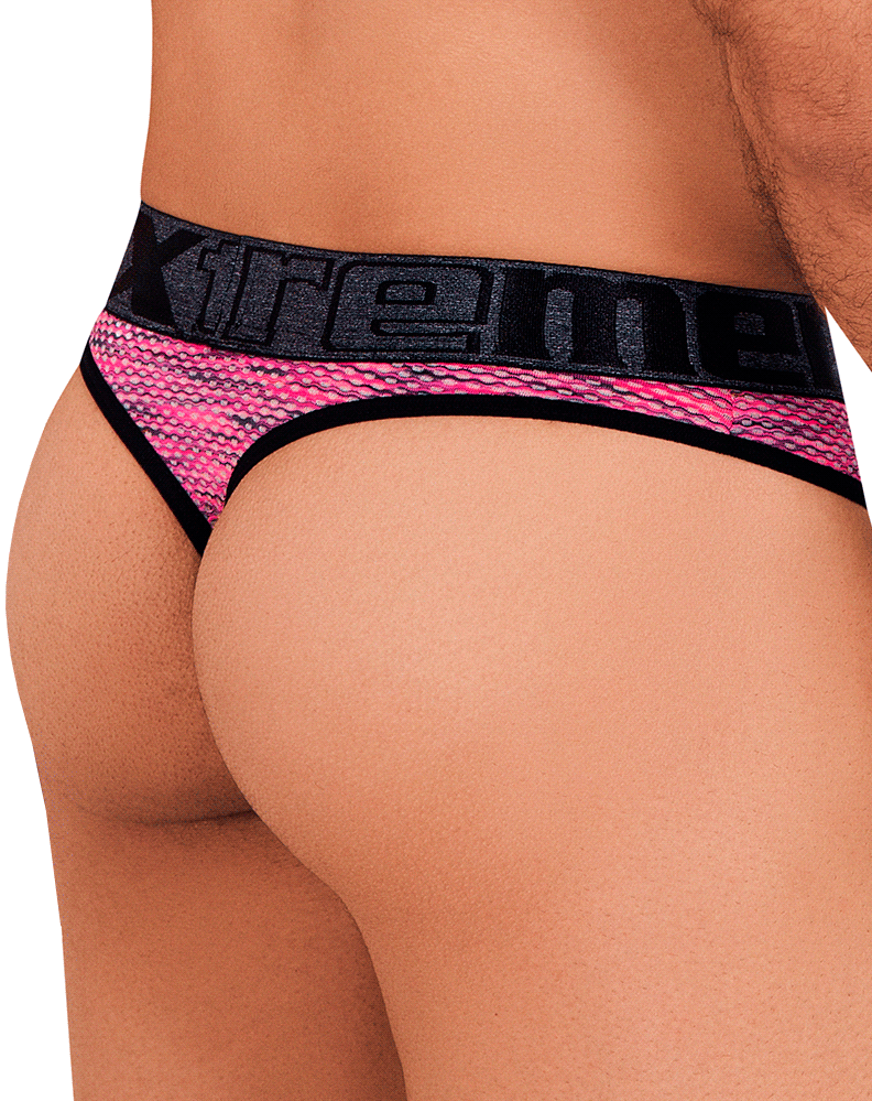 Xtremen 91100 Mikrofaser-Netz-Strings, Pink