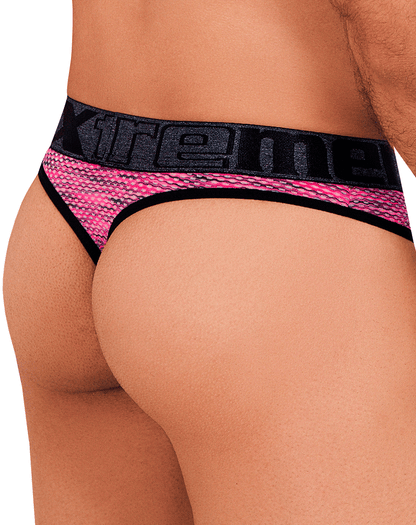 Xtremen 91100 Mikrofaser-Netz-Strings, Pink