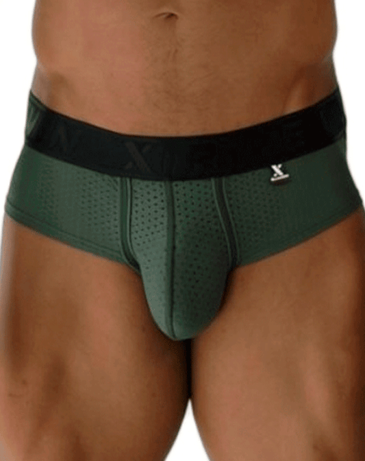 Xtremen 91250 Xtremen Athletic Performance Mesh Briefs Military Green