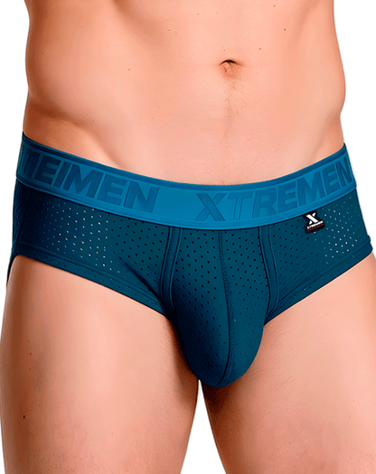 Xtremen 91250 Xtremen Athletic Performance Mesh Briefs Petrol