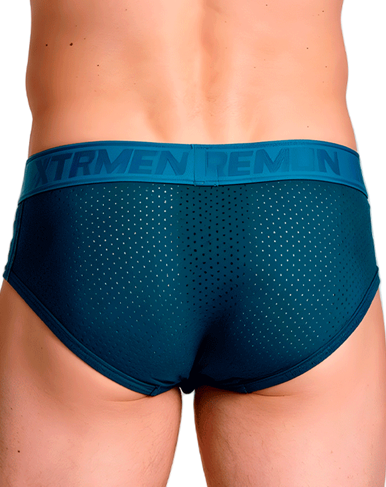 Xtremen 91250 Xtremen Athletic Performance Mesh Briefs Petrol