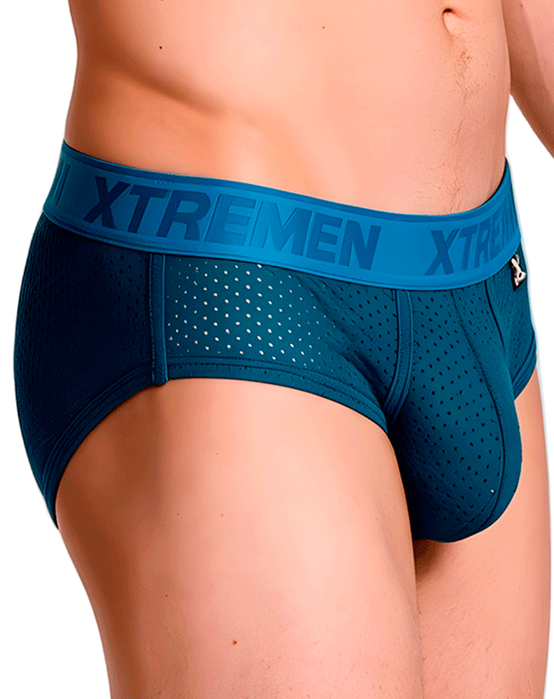 Xtremen 91250 Xtremen Athletic Performance Mesh Briefs Petrol