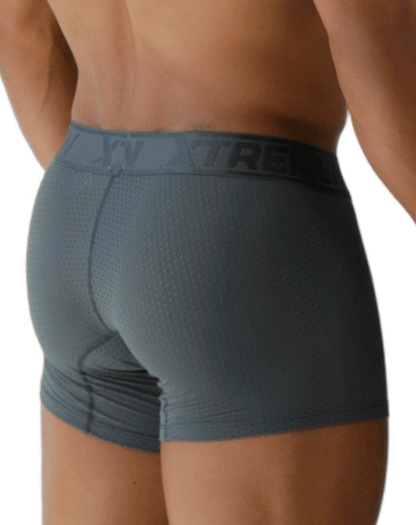 Xtremen 91251 Xtremen Micro-perforated Boxer Briefs Gray