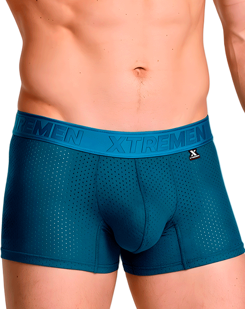 Xtremen 91251 Xtremen Micro-perforated Boxer Briefs Petrol