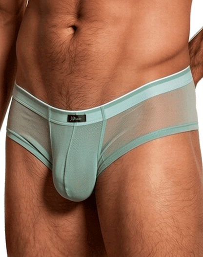 Xtremen 91263 Microfiber Mesh Briefs Green