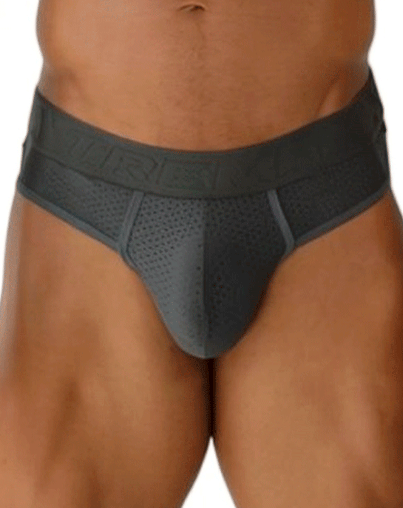 Xtremen 91268 Elite Athletic Micro-perforated Performance Thongs Gray