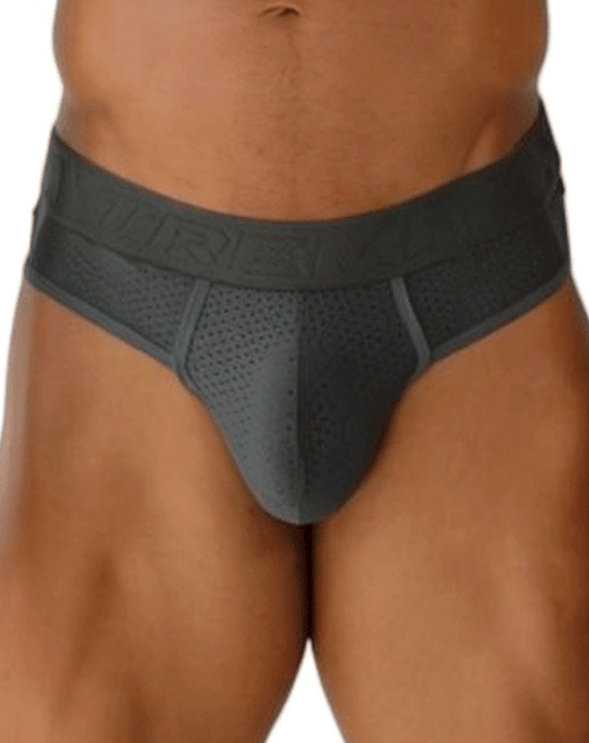 Xtremen 91268 Elite Athletic Micro-perforated Performance Thongs Gray