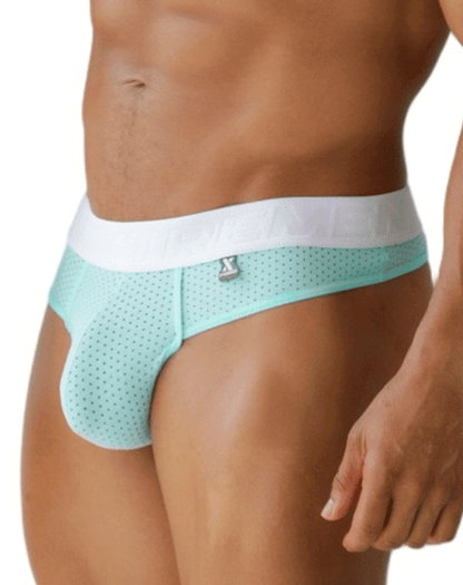 Xtremen 91268 Elite Athletic Micro-perforated Performance Thongs Seawater