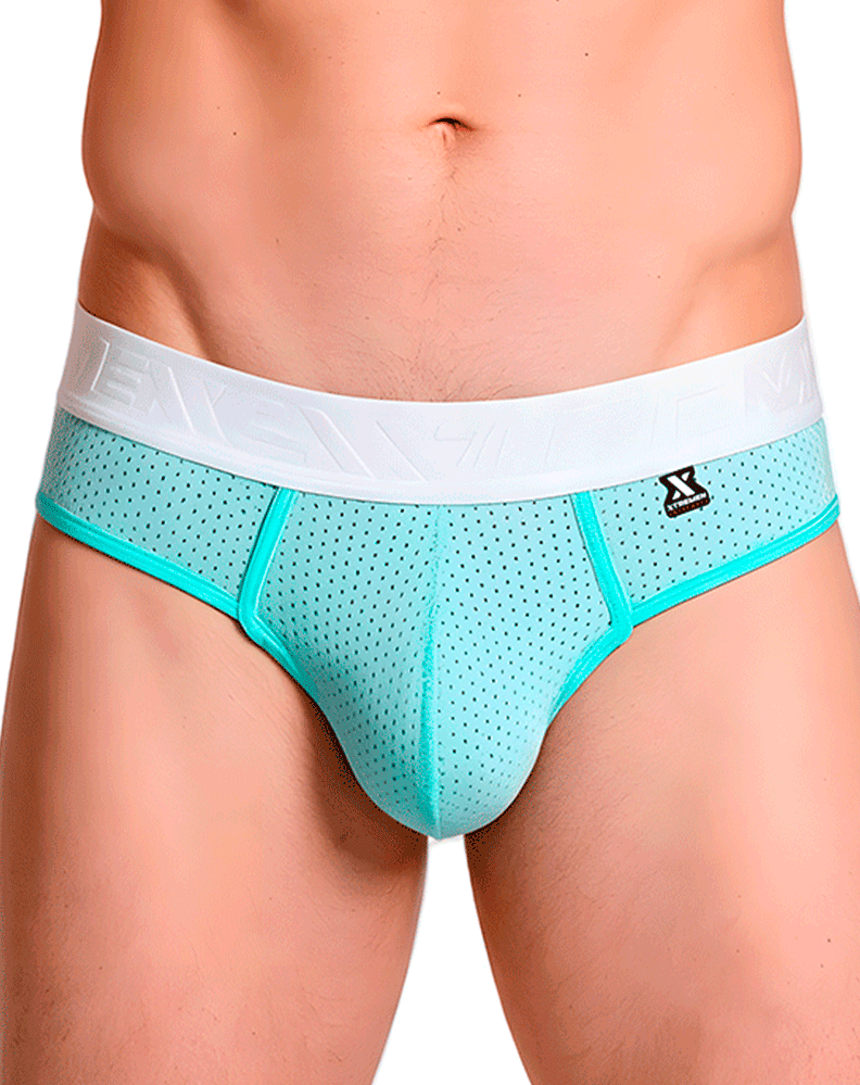 Xtremen 91268 Elite Athletic Micro-perforated Performance Thongs Seawater