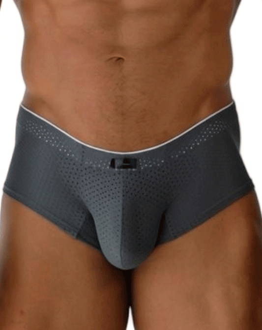 Xtremen 91269 Sleek V-cut Performance Mesh Briefs Gray