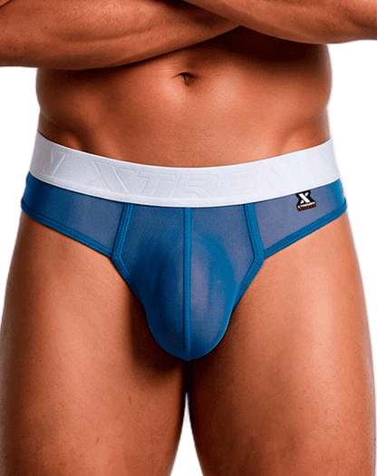 Xtremen 91278 Microfiber Mesh Thongs Blue