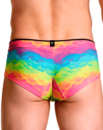 Xtremen 91283 Ultimate Low-rise Rainbow Printed Briefs Cloud