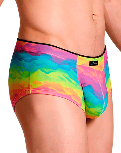 Xtremen 91283 Ultimate Low-rise Rainbow Printed Briefs Cloud