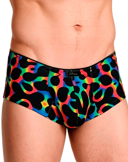 Xtremen 91283 Ultimate Low-rise Rainbow Printed Briefs Mushroom