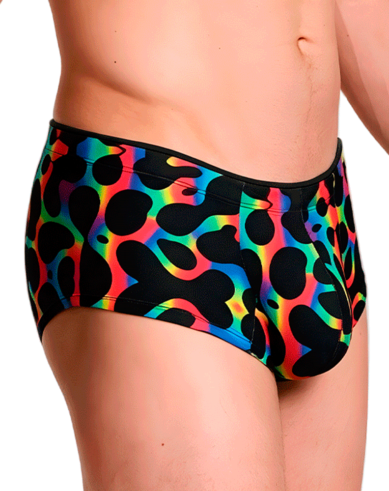 Xtremen 91283 Ultimate Low-rise Rainbow Printed Briefs Mushroom