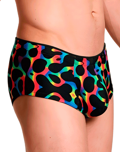 Xtremen 91283 Ultimate Low-rise Rainbow Printed Briefs Mushroom