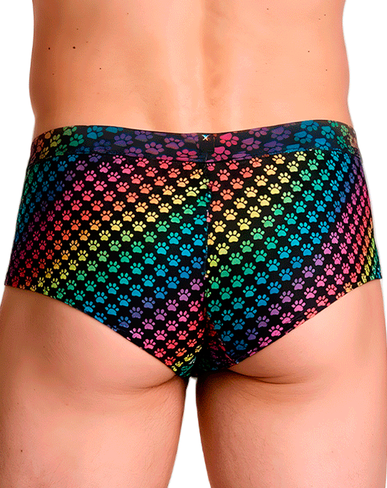 Xtremen 91283 Ultimate Low-rise Rainbow Printed Briefs Paw Print