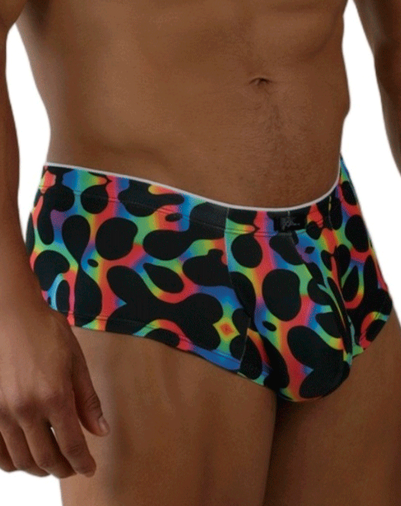 Xtremen 91283 Ultimate Low-rise Rainbow Printed Briefs Mushroom