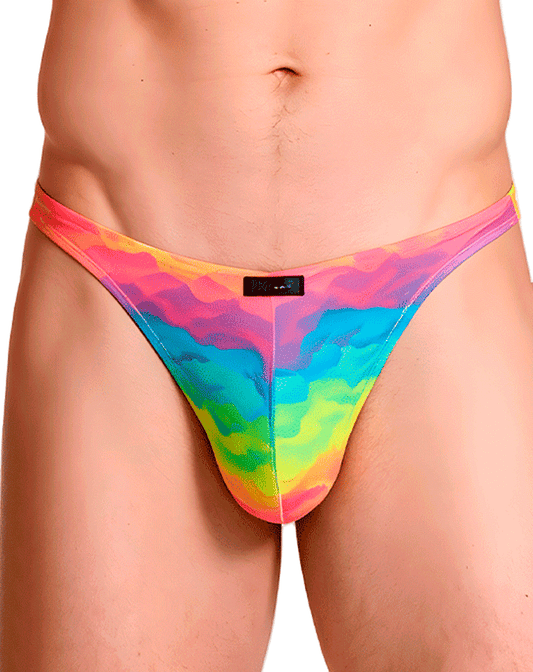 Xtremen 91284 Ultimate Rainbow Expression Men's Thong Cloud