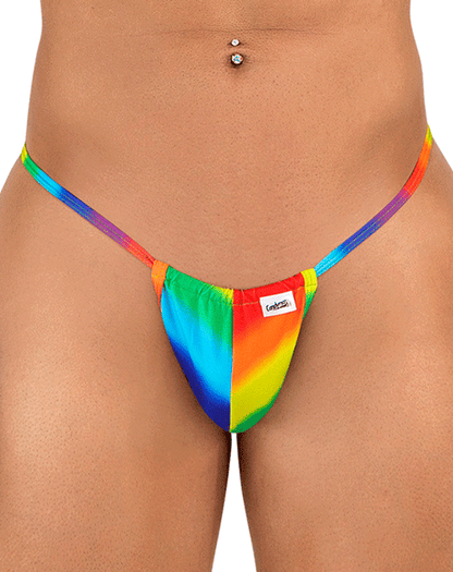 Candyman 9586 G-string Thong. Rainbow Print