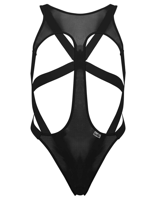 Candyman 99643 Mesh Bodysuit Black