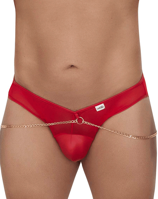 Candyman 99672x Chain Jock Briefs, Rot