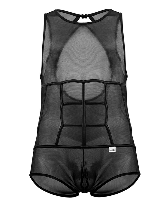 Candyman 99683x Tüll-Bodysuit, Schwarz