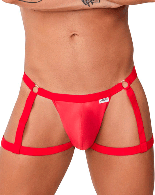 Candyman 99749 Jarretière Jockstrap Rouge