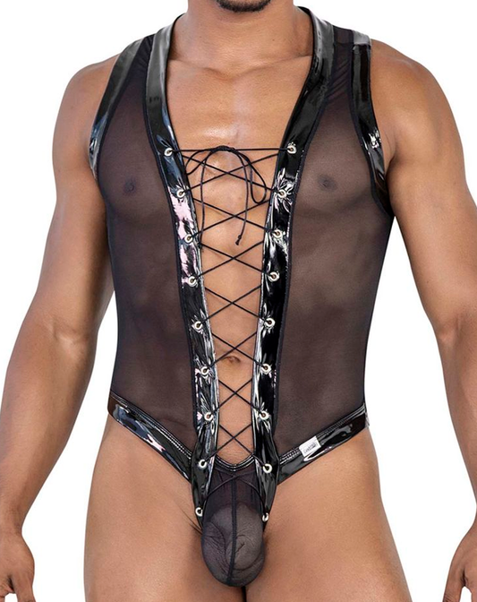 Candyman 99774 Gladiator-Bodysuit, Schwarz