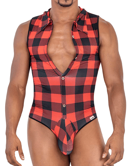 Candyman 99800 Holzfäller-Bodysuit, Rot