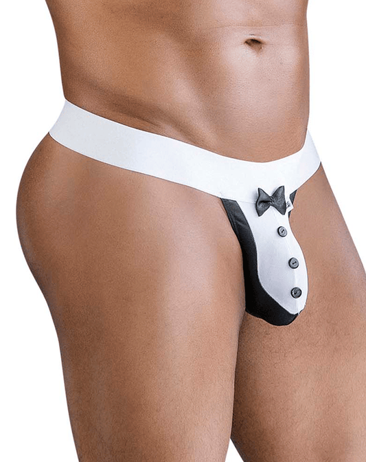 Candyman 99846 Tuxedo Thongs Black