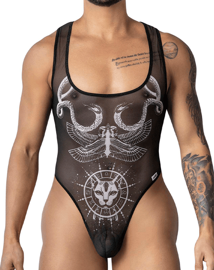 Candyman 99869 Egyptian Bodysuit Black-white