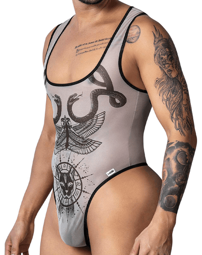 Candyman 99869 Egyptian Bodysuit Nude-black