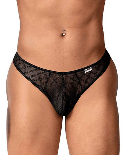 Candyman 99894 Geometric Mesh Briefs Black