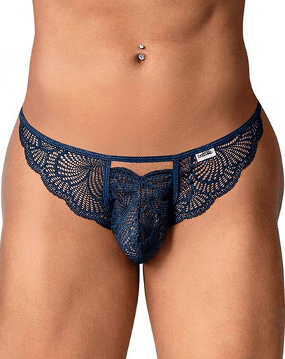 Candyman 99910 Lace Thongs Navy
