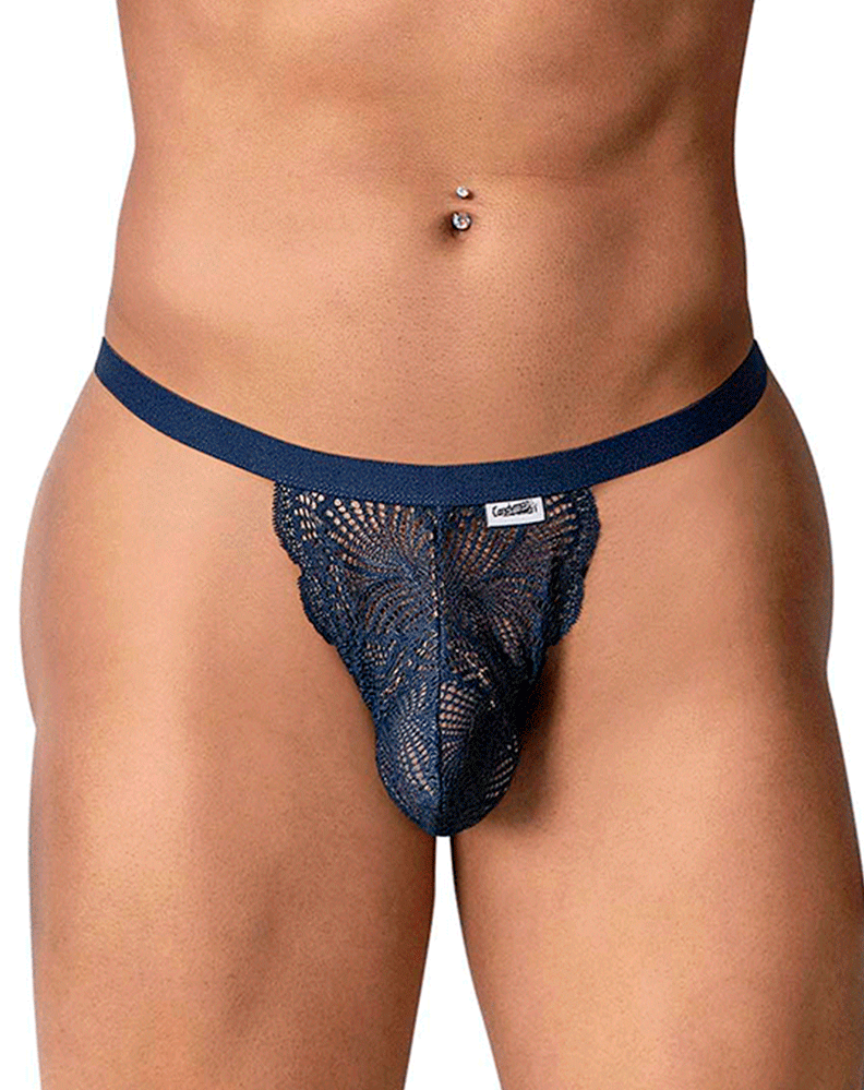 Candyman 99915 Lace Thongs Navy