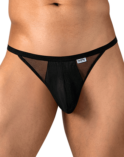 Candyman 99969 Mesh-lace Thongs Black