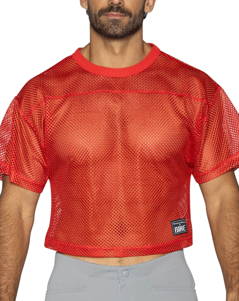 Bike Athletic Bam134 Short Sleeve Practice Jersey Color Bright Red