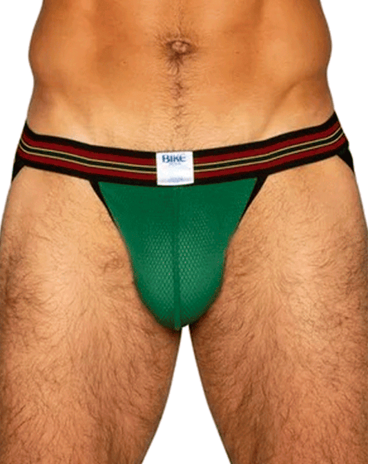 Bike Athletic Bas305 Mesh Jockstrap Green
