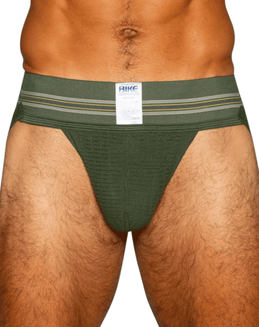 Bike Athletic Bas306 Original Number 10 Jockstrap Olive
