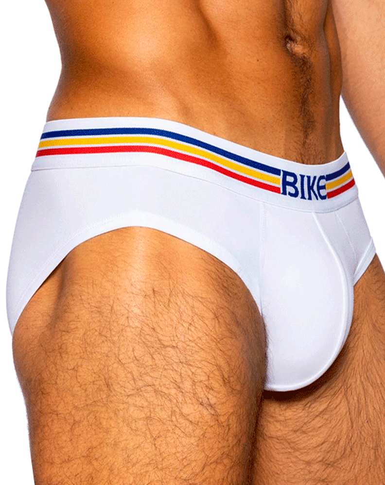 Bike Athletic Bas327 Stretch Cotton Brief Color White