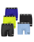 Black/Dark Grey/Dark Blue/Yellow/Light Blue Flat Everlast 5-Pack Cotton Boxer Brief EVM8095