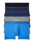 Black/ Blue Shadow/ Blue Shadow/ Medium Grey/ Cobalt Water Front Calvin Klein Micro Stretch Low Rise Trunk 5-Pack NB3375