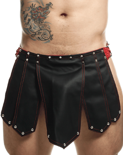 Malebasics Dmbl10 Dngeon Roman Skirt Black-red
