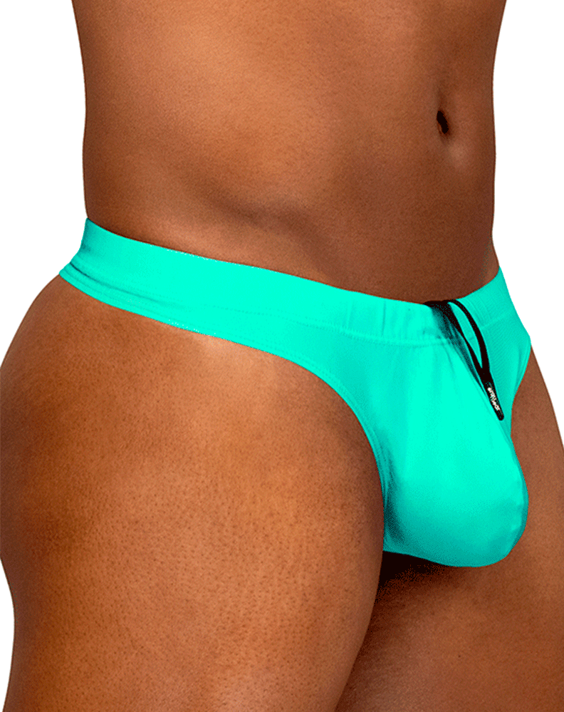 Ergowear Ew1836 Vibrant Mint 4-way Stretch Swim Thong Aqua