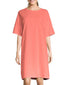Charisma Coral Front Hanes Essentials Women T-Shirt Cotton Dress 5660