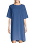 Denim Blue Front Hanes Essentials Women T-Shirt Cotton Dress 5660