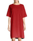 Red Front Hanes Essentials Women T-Shirt Cotton Dress 5660